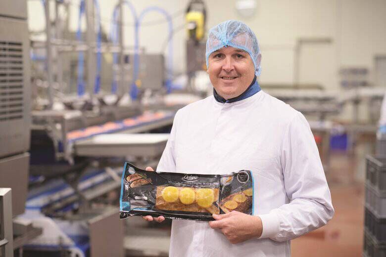 Colman Keohane of Keohane Seafoods with its whole salmon side with lemon and dill, which is exclusive to Lidl. Colman Keohane of Keohane Seafoods with its whole salmon side with lemon and dill, which is exclusive to Lidl.