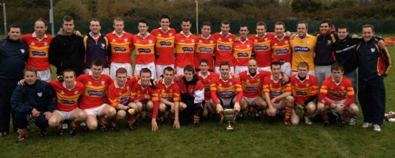 The late Tony Dineen, back row, fourth in from the left, after Éire Óg's first team won the Division 3 football league final in 2012.