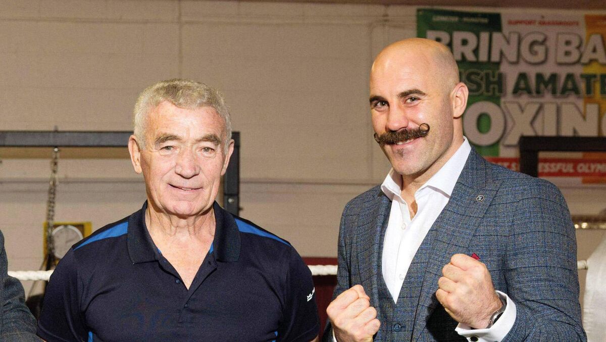 Tom Kelleher, Glen Boxing Club and Gary Spike O'Sullivan. Picture: Doug Minihane