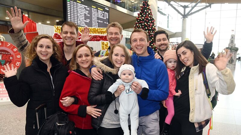 Electric atmosphere at Cork Airport as families arrive home for Christmas
