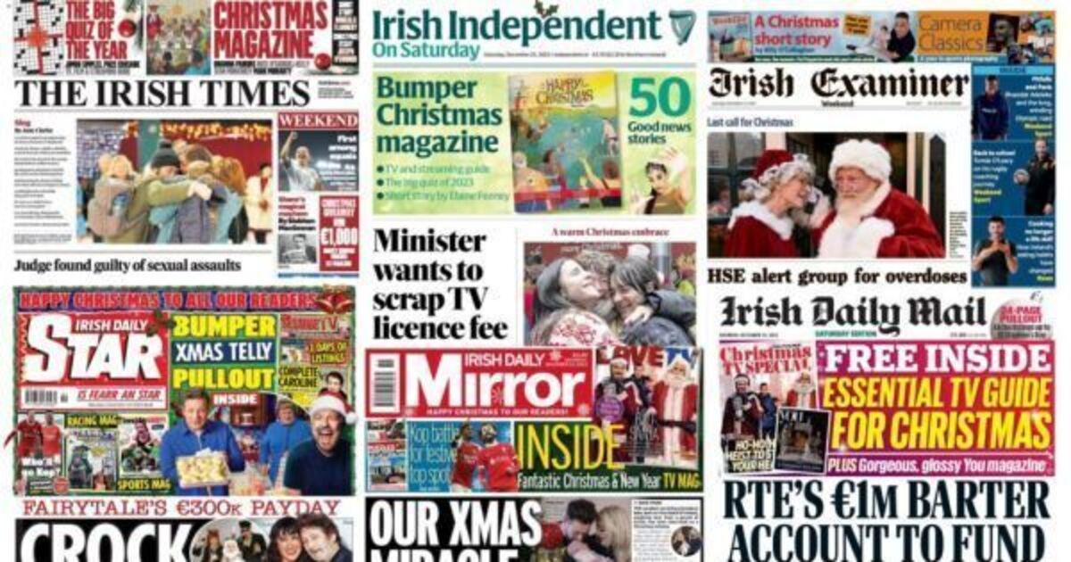 What the papers say: Saturday's front pages - Vimarsana News