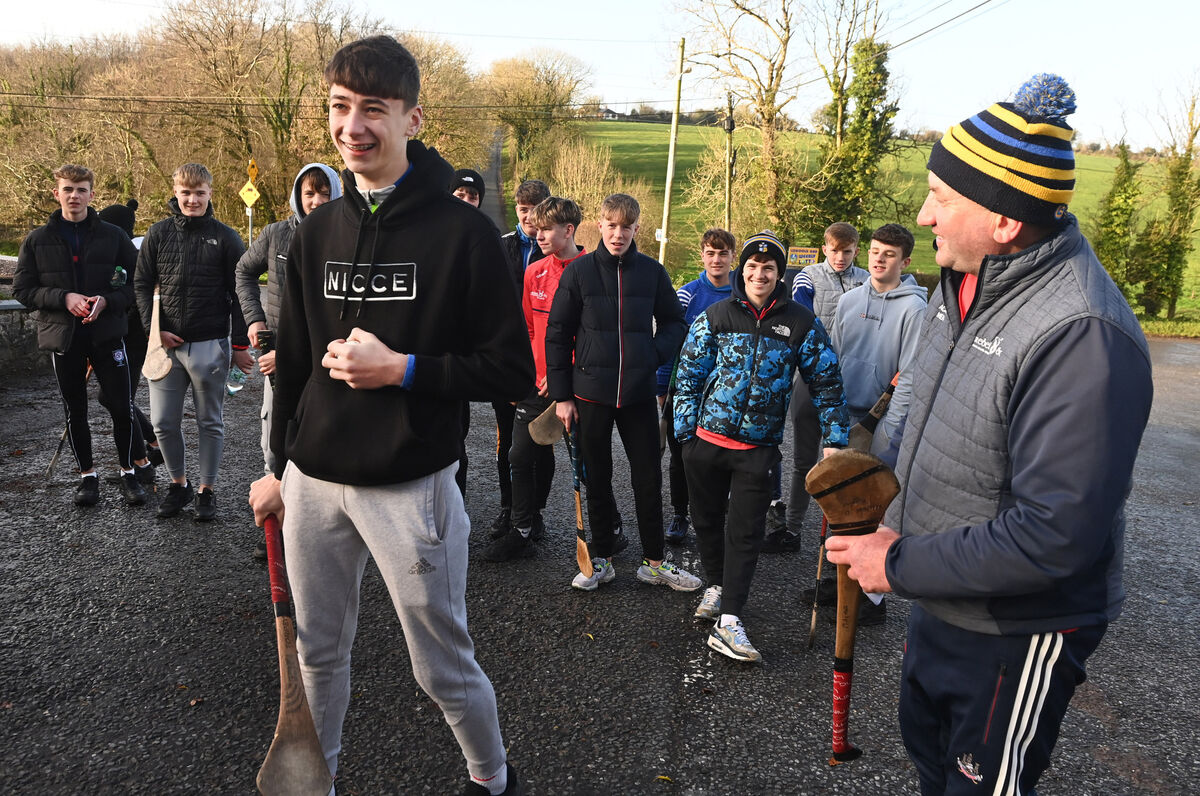 Colin Garde, Lisgoold, with fellow club member and Cork minor selector Micheal Mulcahy, organiser. Picture; Eddie O'Hare Colin Garde, Lisgoold, with fellow club member and Cork minor selector Micheal Mulcahy, organiser. Picture; Eddie O'Hare
