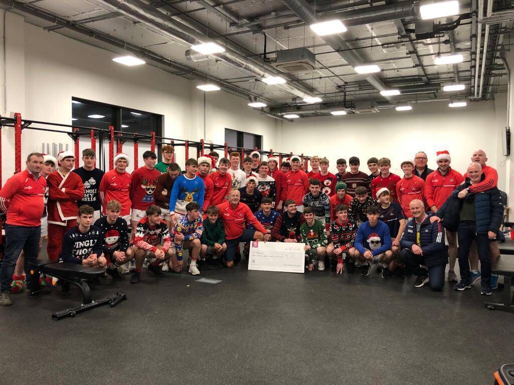 Cork minor hurling management and players at a gym session after the recent poc fada in aid of Marymount. Cork minor hurling management and players at a gym session after the recent poc fada in aid of Marymount.
