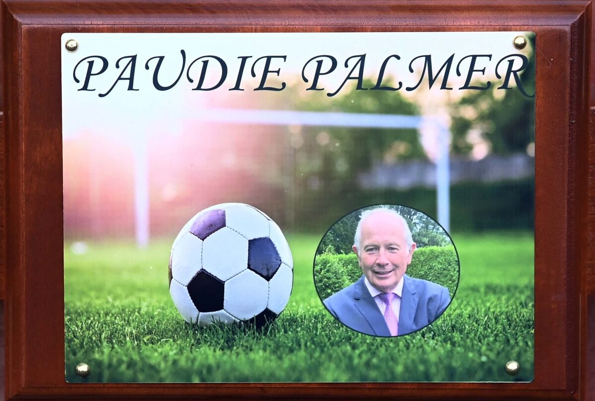 A memorial plaque at the funeral of Paudie Palmer at St Mary's Church, Innishannon, last January. Picture Denis Minihane. A memorial plaque at the funeral of Paudie Palmer at St Mary's Church, Innishannon, last January. Picture Denis Minihane.