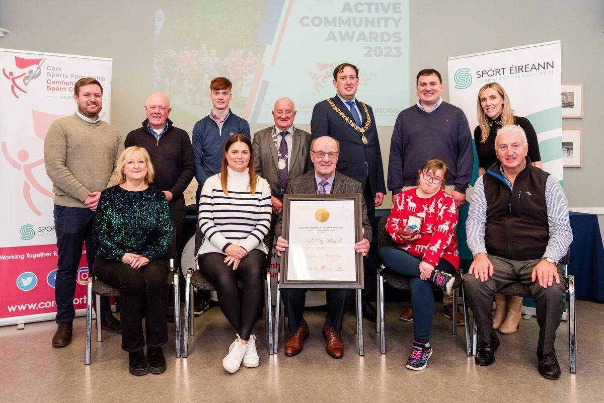 Sailability Kinsale were presented with their Active Community Award by the Lord Mayor of Cork Cllr Kieran McCarthy and the Deputy Mayor of County Cork, Cllr John Healy.
