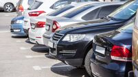cars in the parking lot