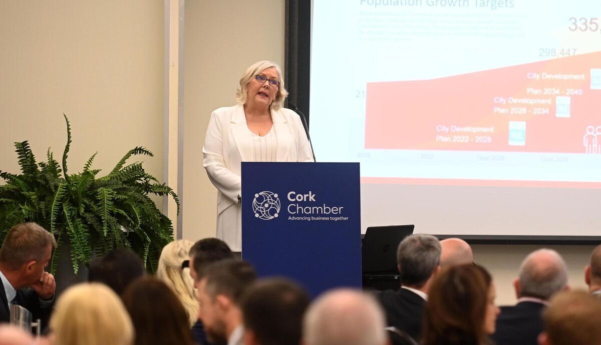 Guest speaker Ann Doherty, Chief Executive, Cork City Council, at the Cork Chamber Business Breakfast at Cork International Hotel on Thursday 12th October 2023. Picture: Larry Cummins Guest speaker Ann Doherty, Chief Executive, Cork City Council, at the Cork Chamber Business Breakfast at Cork International Hotel on Thursday 12th October 2023. Picture: Larry Cummins