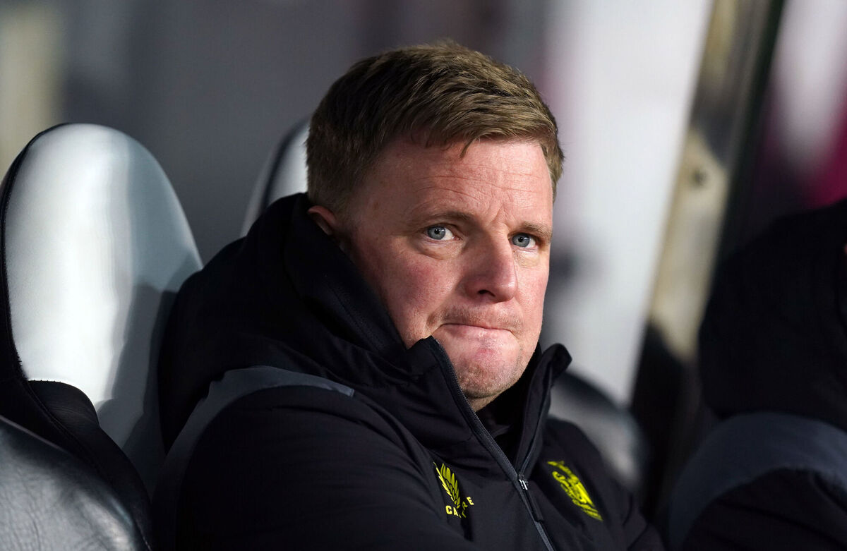  Newcastle United manager Eddie Howe who has warned his Newcastle players that no-one is guaranteed a place in his team as he attempts to turn around an alarming slump in form. Picture:  Mike Egerton/PA Wire.