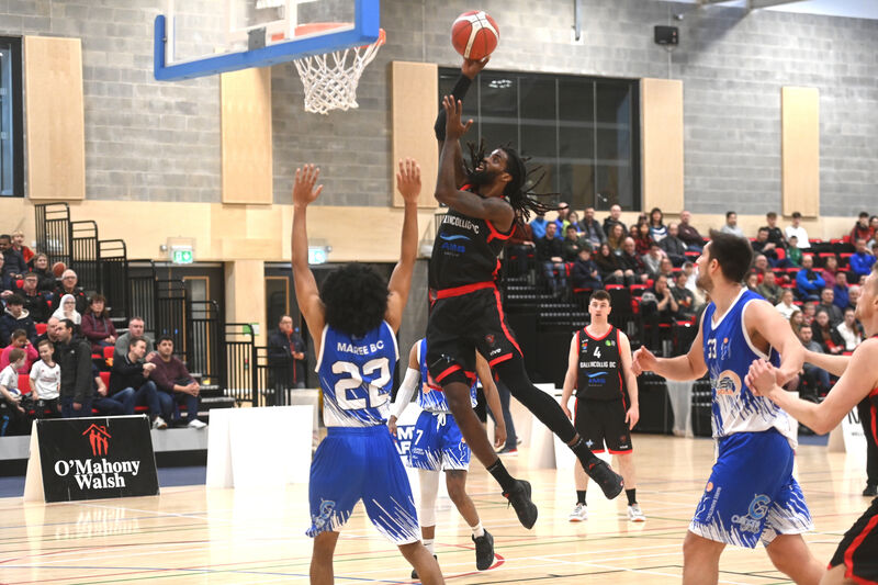 Andre Nation scores for Irish Guidedogs Ballincollig @MTU vs Maree at MTU. Pic: Larry Cummins Andre Nation scores for Irish Guidedogs Ballincollig @MTU vs Maree at MTU. Pic: Larry Cummins