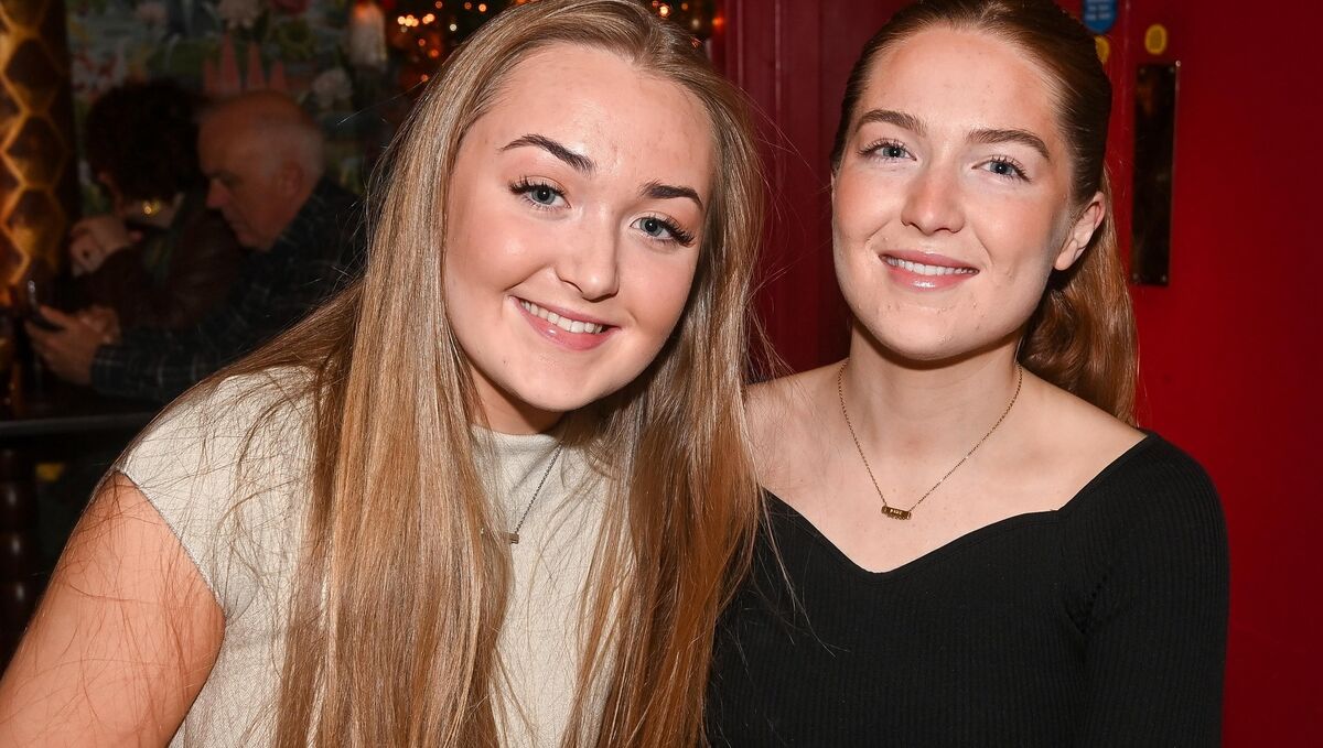 Aoife and Aine Mullins, enjoying the Reardens All-Stars awards presentation evening on Washington Street. Aoife and Aine Mullins, enjoying the Reardens All-Stars awards presentation evening on Washington Street.