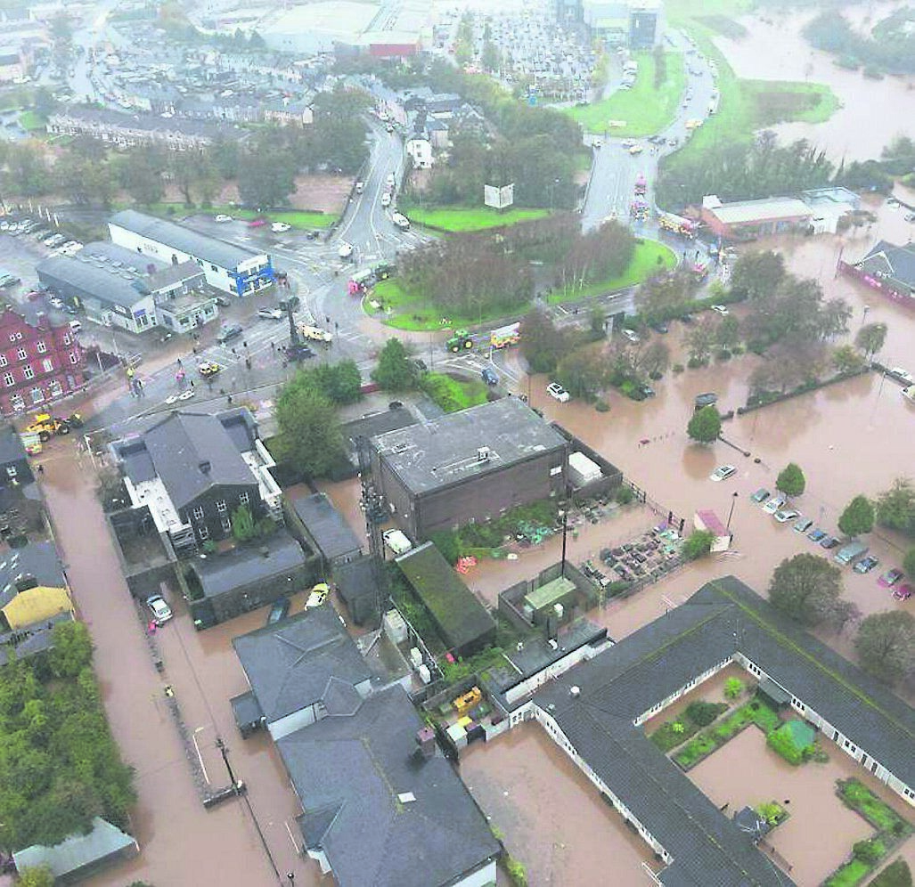 Parts of Midleton submerged after flooding in October. Taoiseach leo Varadkar visited the town in the aftermath. Picture: Guileen Coast Guard Parts of Midleton submerged after flooding in October. Taoiseach leo Varadkar visited the town in the aftermath. Picture: Guileen Coast Guard