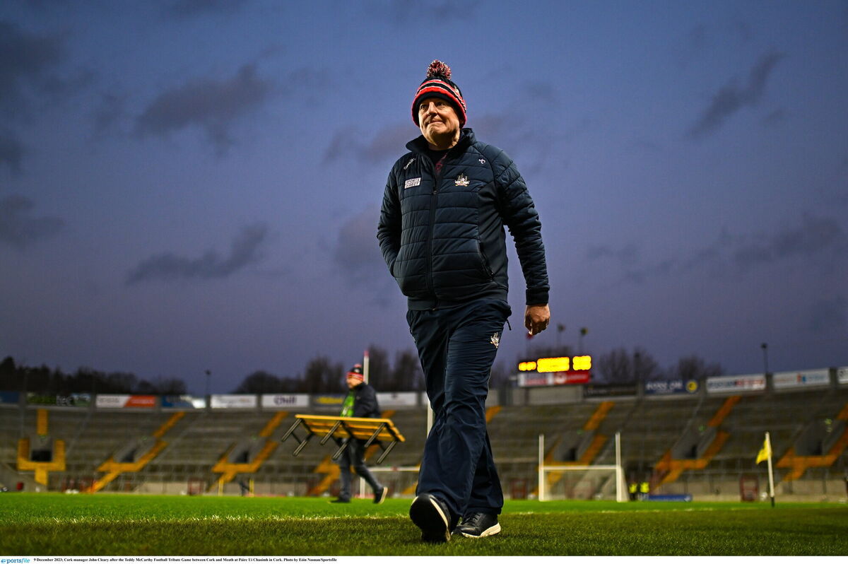 Cork manager John Cleary. Picture: Eóin Noonan/Sportsfile Cork manager John Cleary. Picture: Eóin Noonan/Sportsfile