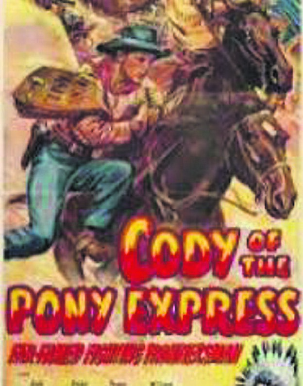 Cody of the Pony Express film poster from 1950 Cody of the Pony Express film poster from 1950
