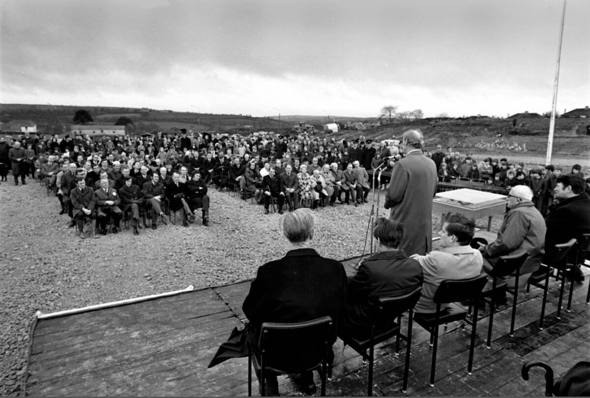 Jack Lynch laying the foundation stone for the new Regional Hospital in 1973. Jack Lynch laying the foundation stone for the new Regional Hospital in 1973.