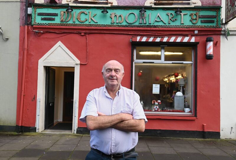 Mick Moriarty outside the premises in Blackpool. Pic Larry Cummins