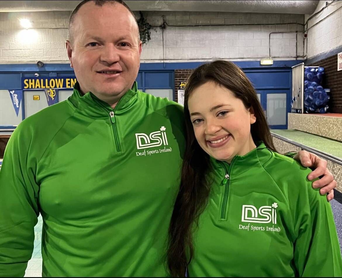 Cork Swimming: Coach Mick McCormack and swimmer Gemma Whelan.