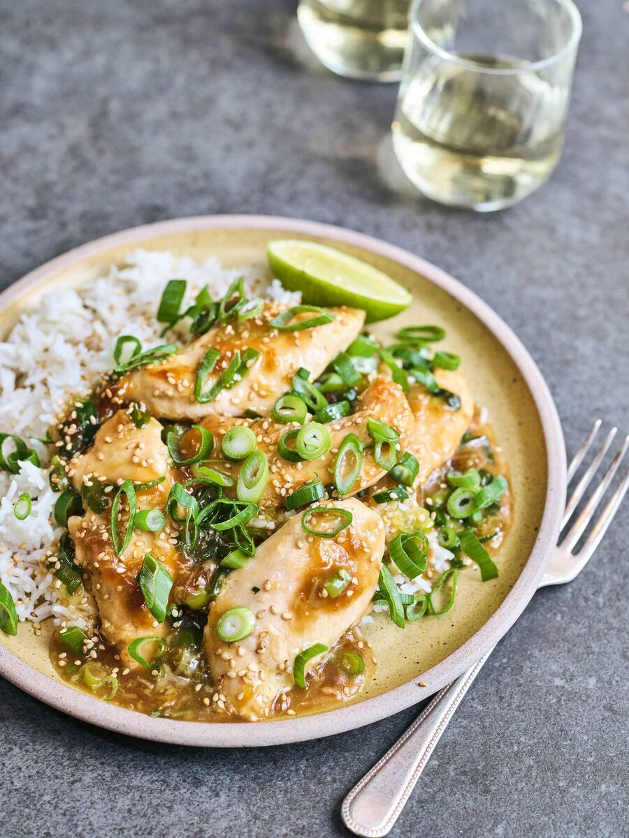 Saucy spring onion chicken from Feel Good In 15, by Joe Wicks. Saucy spring onion chicken from Feel Good In 15, by Joe Wicks.