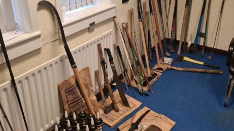 Slash hooks, machetes and axes seized in Cork Slash hooks, machetes and axes seized in Cork