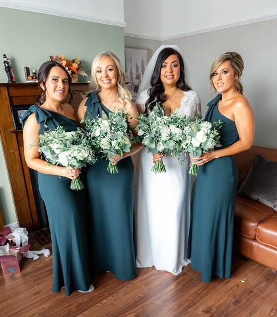 The bridal party was made up of Vicky’s sister Jennifer and two best friends, Megan and Aisling – who were by her side from start to finish. The bridal party was made up of Vicky’s sister Jennifer and two best friends, Megan and Aisling – who were by her side from start to finish.