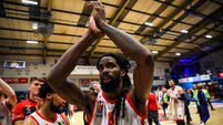 Andre Nation celebrates at the final buzzer 6/1/2024