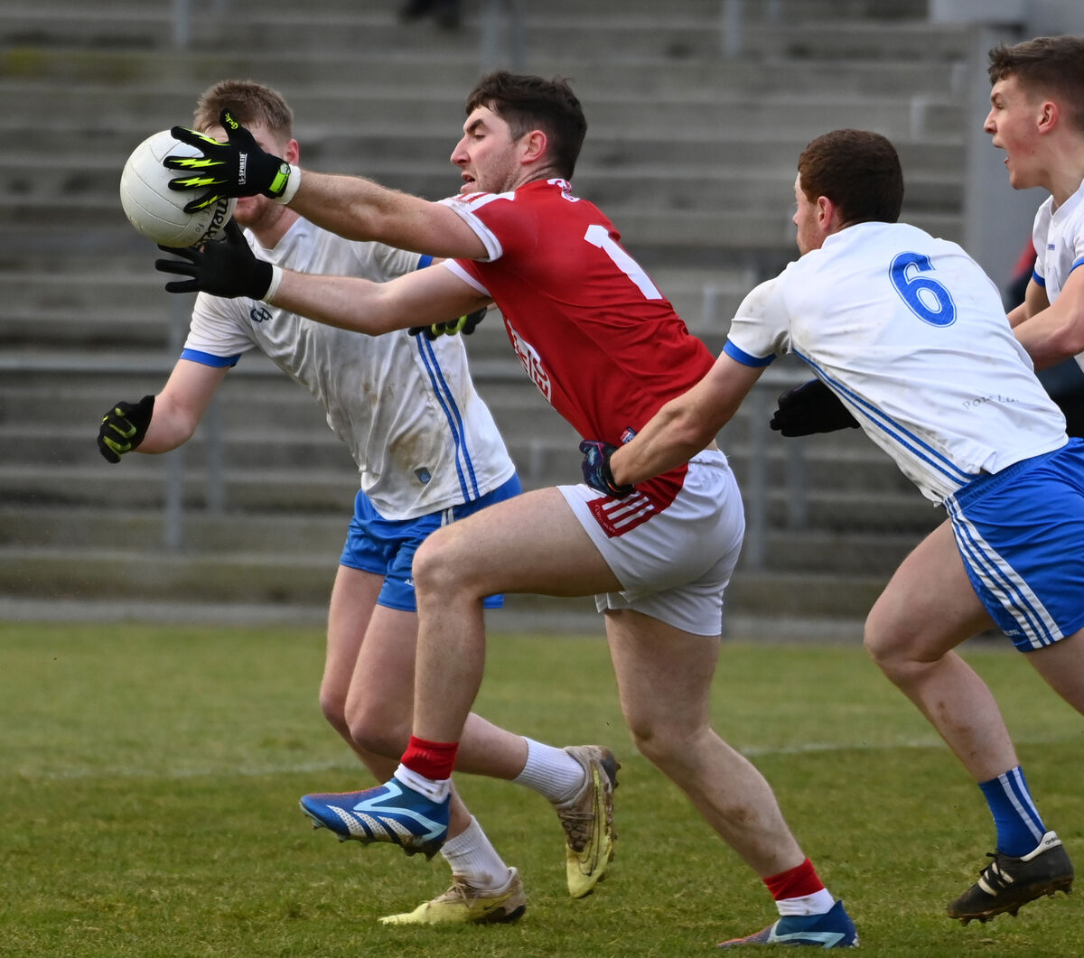 Cork's Blake Murphy wins the ball during the McGrath Cup at Mallow. Picture: Eddie O'Hare