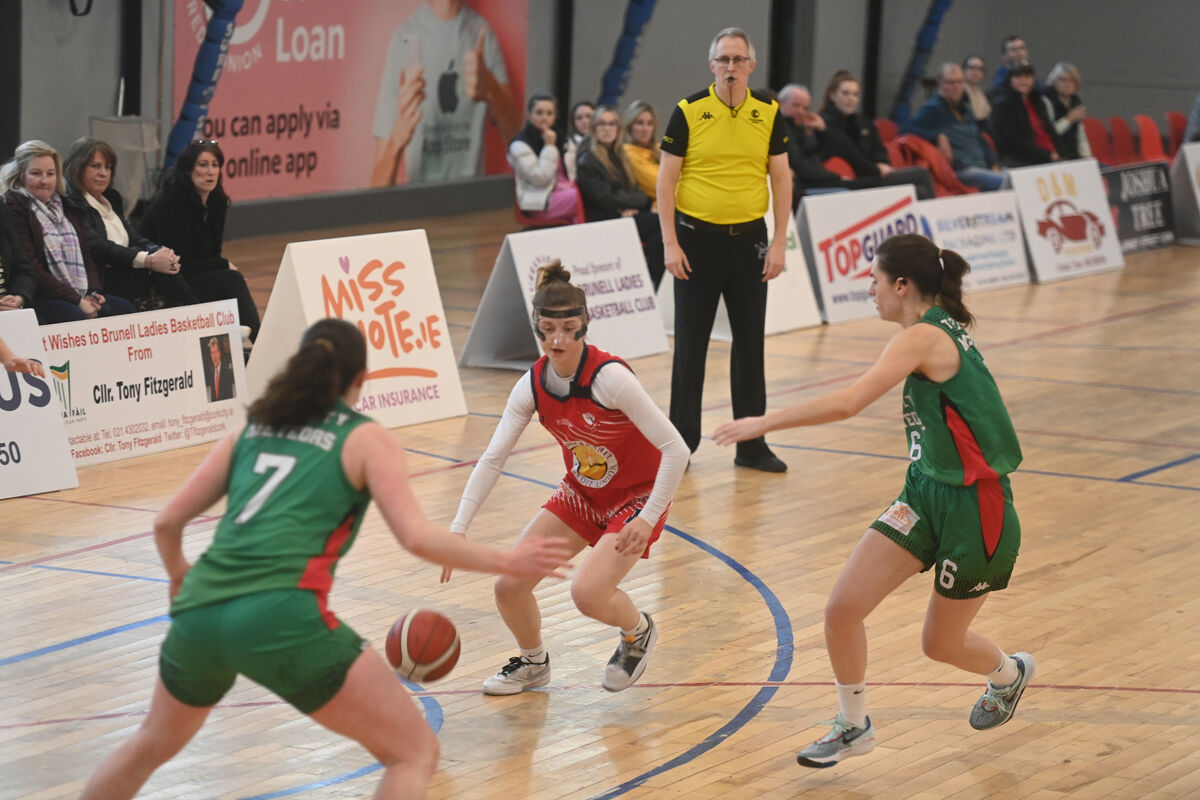  Edel Thornton in action for Gurranabraher Credit Union Brunell against Trinity Meteors. Picture: Larry Cummins