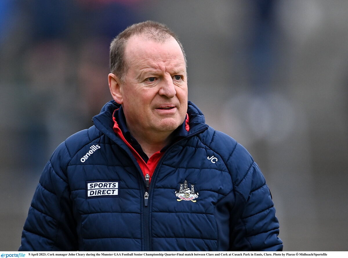 Cork manager John Cleary has shown he will pick players, no matter what grade they play at. Picture: Piaras Ó Mídheach/Sportsfile