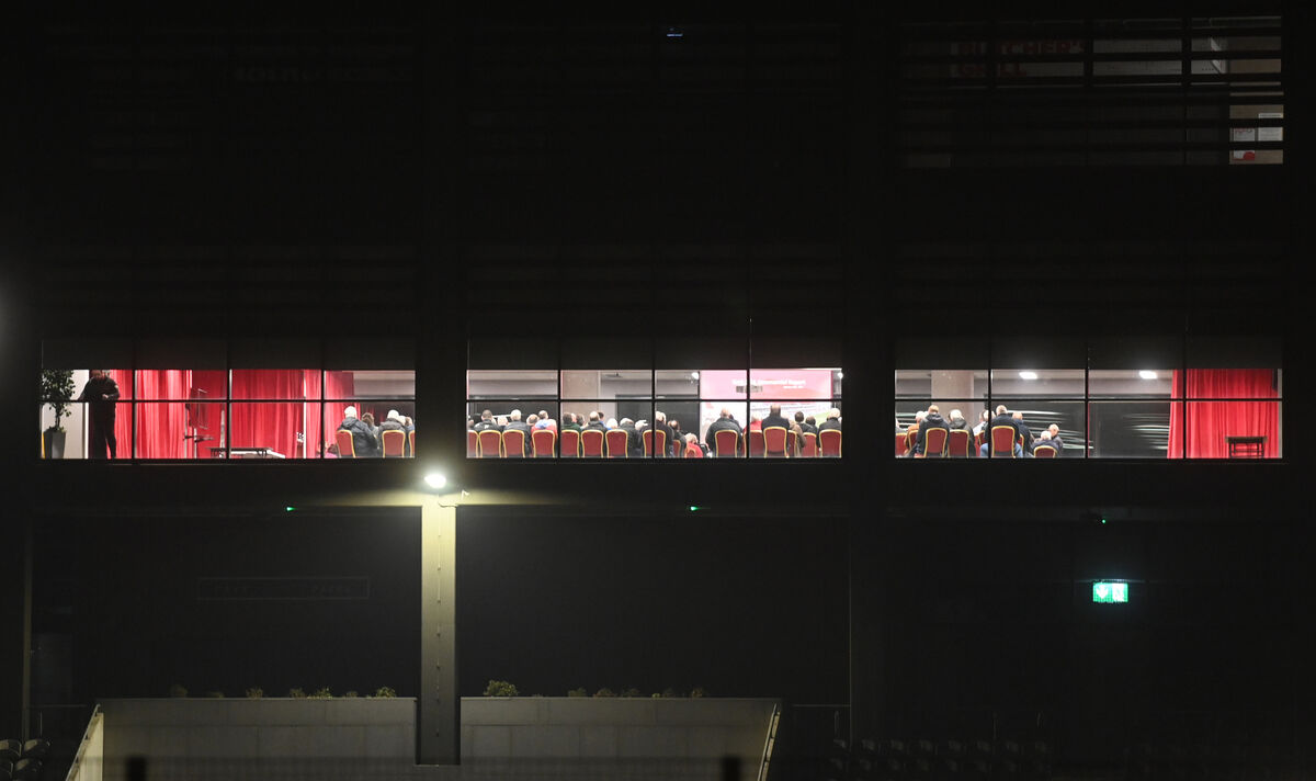  Cork GAA County Board meeting in progress behind 'closed doors' at Páirc Uí Chaoimh on Tuesday night. Picture: Larry Cummins