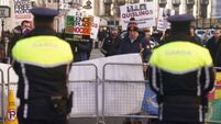 Two protests held at Leinster House as Dáil returns