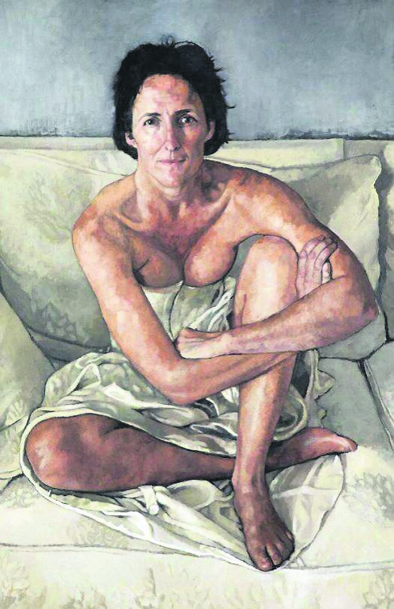 Victoria Russell’s portrait of Fiona Shaw, 2002, in the Crawford Gallery Victoria Russell’s portrait of Fiona Shaw, 2002, in the Crawford Gallery