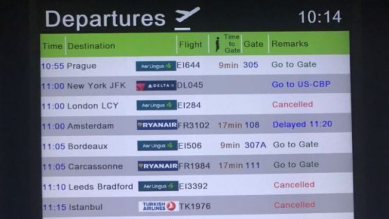 Storm Isha: Dozens of flights cancelled or diverted amid 'extremely strong' winds