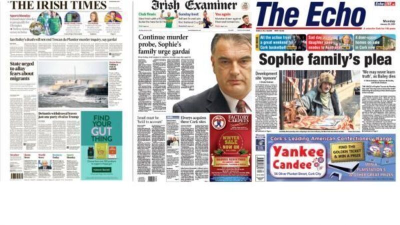 What the papers say: Monday's front pages
