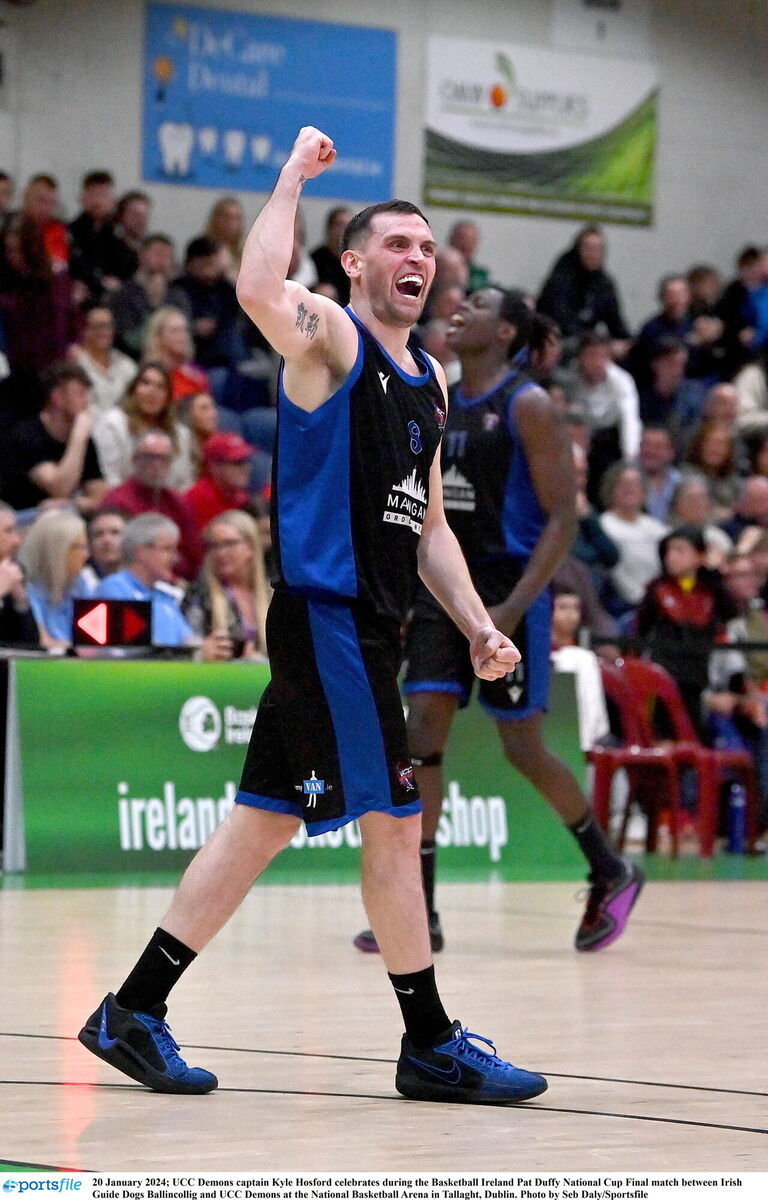 UCC Demons captain Kyle Hosford celebrates a big play. Picture: Seb Daly/Sportsfile UCC Demons captain Kyle Hosford celebrates a big play. Picture: Seb Daly/Sportsfile