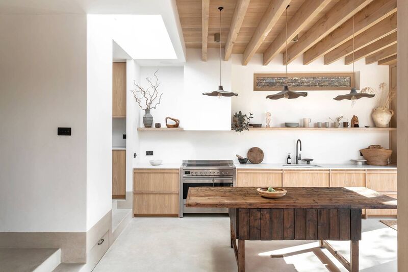 A bare wood kitchen. Picture: E J Studio Ltd/Pete Helme Photography/PA A bare wood kitchen. Picture: E J Studio Ltd/Pete Helme Photography/PA