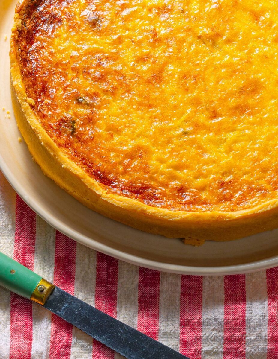 Lancashire cheese and chilli tart. Picture: Mike Tsang/PA
