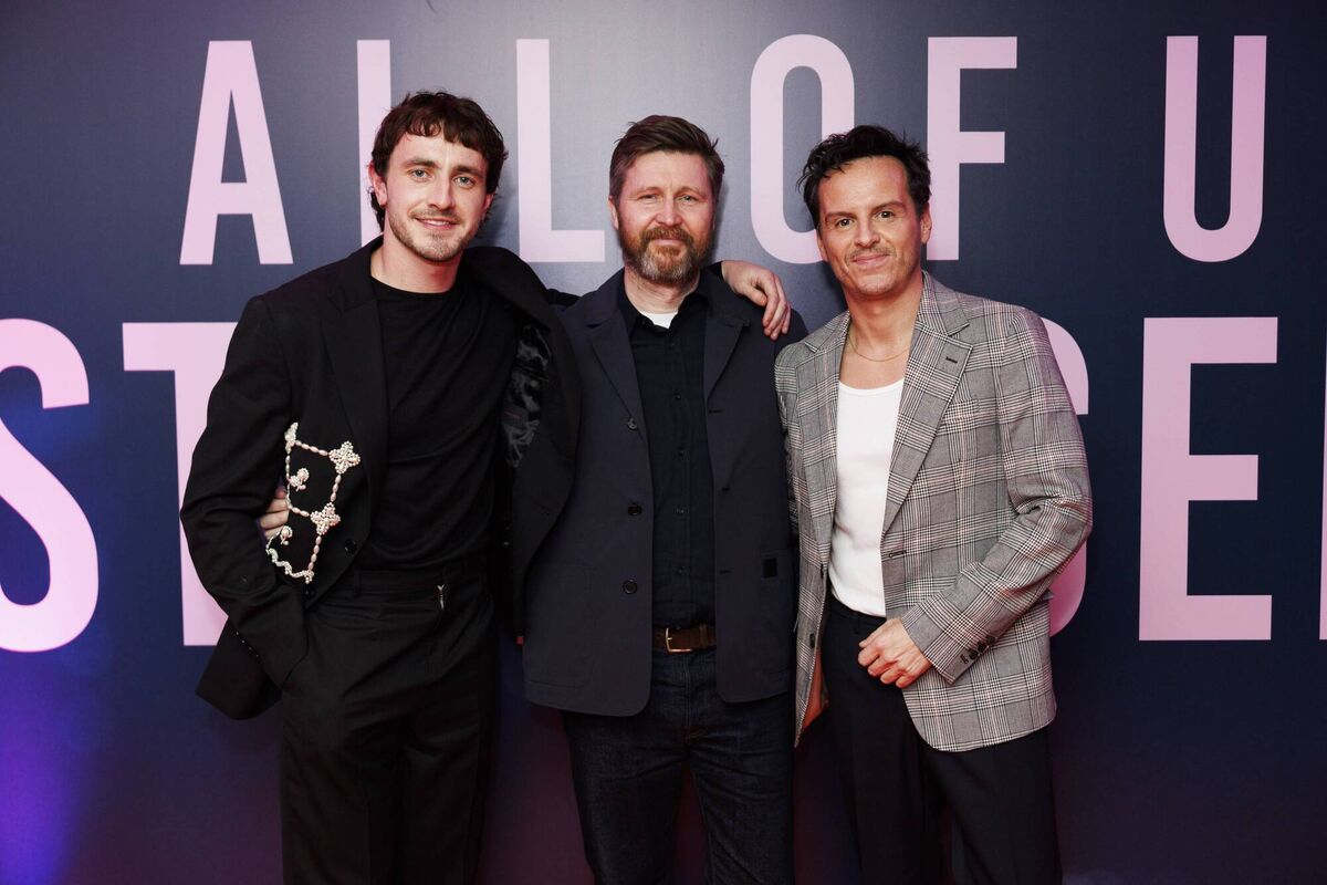Paul Mescal, Director Andrew Haigh and Andrew Scott pictured at a special gala screening of Searchlight Pictures “All Of Us Strangers” at the Light House Cinema Dublin on January 19, 2024. Picture: Andres Poveda Paul Mescal, Director Andrew Haigh and Andrew Scott pictured at a special gala screening of Searchlight Pictures “All Of Us Strangers” at the Light House Cinema Dublin on January 19, 2024. Picture: Andres Poveda
