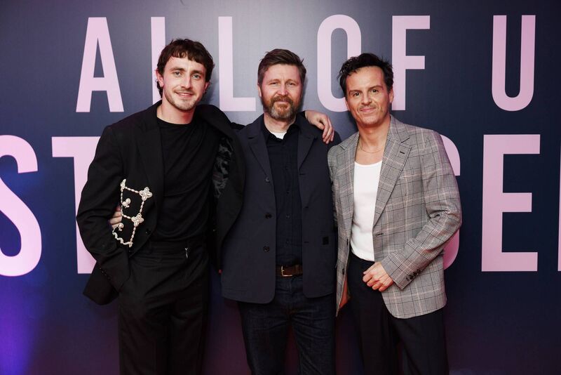  Paul Mescal, Director Andrew Haigh and Andrew Scott pictured at a special gala screening of Searchlight Pictures “All Of Us Strangers” at the Light House Cinema Dublin on January 19, 2024. Picture: Andres Poveda