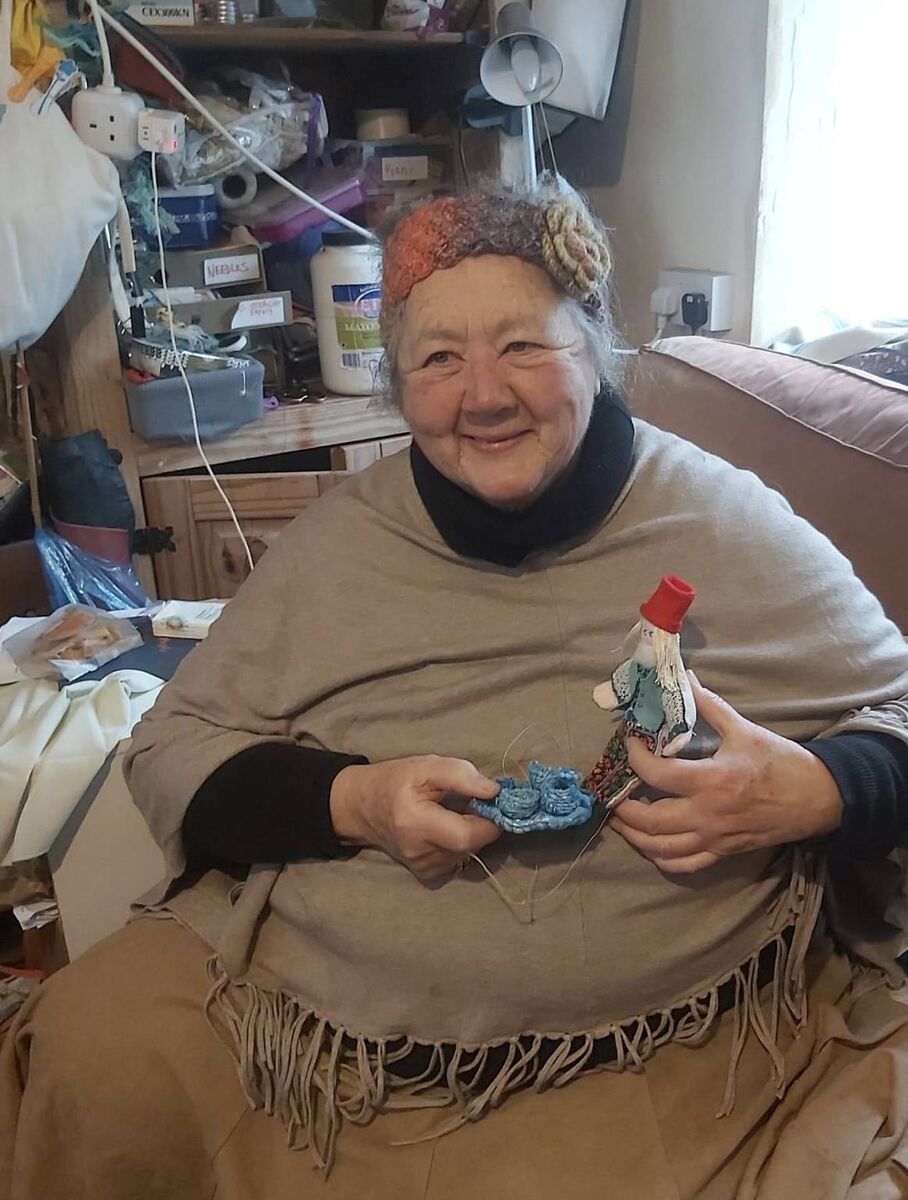 Loretta Fitzgerald with doll Seamus