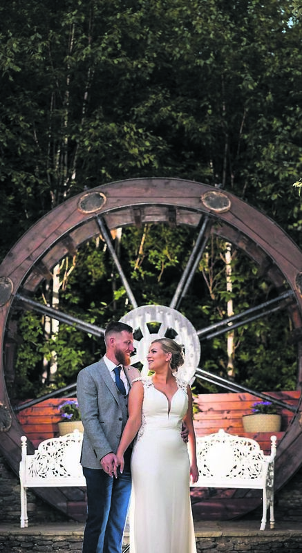 Samantha Crean and Denis Sheehan share a special moment on their wedding day.