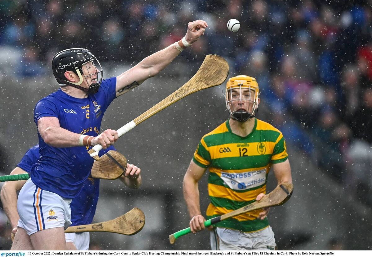 Damien Cahalane of St Finbarr's grabs the sliotar in the 2022 Premier SHC final at Páirc Ui Chaoimh. Picture: Eóin Noonan/Sportsfile