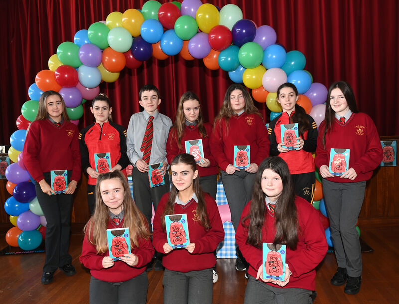 First year pupils from Nano Nagle College at the launch in Scoil Aiséirí Chríost of the One Book One Community project with the book 'The Boy at the Back of the Class'. Pic Larry Cummins First year pupils from Nano Nagle College at the launch in Scoil Aiséirí Chríost of the One Book One Community project with the book 'The Boy at the Back of the Class'. Pic Larry Cummins