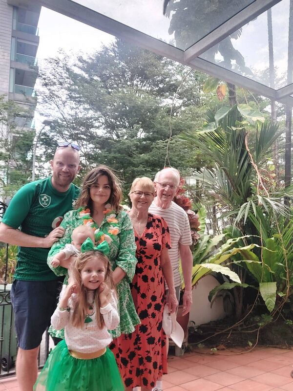 Sally, Andy and family. Sally, Andy and family.