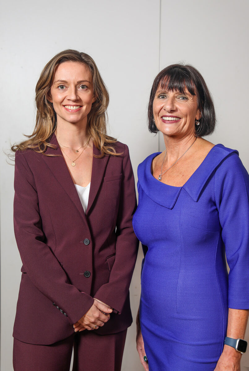 Social Democrats leader Holly Cairns TD and Founder of The Menopause Hub, Loretto Dignam at the official launch of the The Menopause Hub, Ballincollig, Cork. Picture: David Creedon