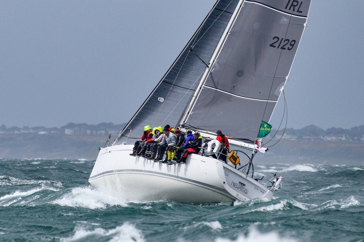 Annamarie Fegan taking partin the Rolex Fastnet Race, August 2021 on Nieulargo. Annamarie Fegan taking partin the Rolex Fastnet Race, August 2021 on Nieulargo.