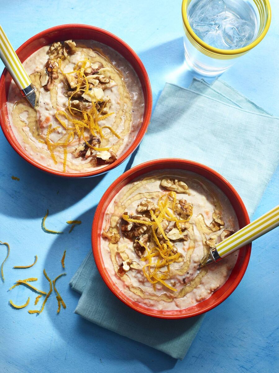 Overnight carrot cake oats. See PA Feature FOOD Nathan Anthony. Picture: Dan Jones/PA 