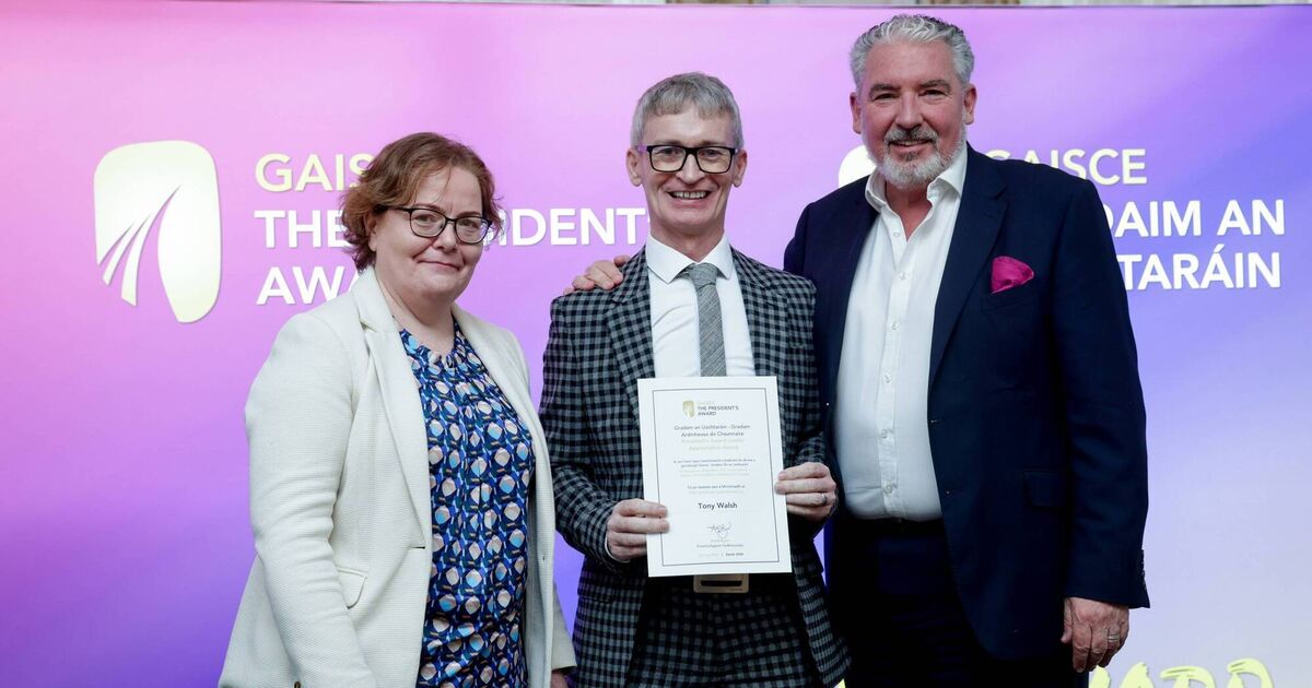 Cork's Tony Walsh recognised at Gaisce Leader Appreciation Awards - Vimarsana News