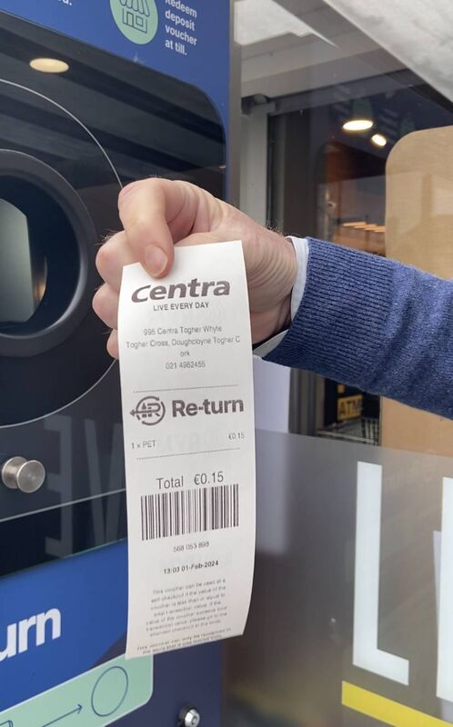 Deposit Return Scheme. Whyte's Centra, Togher.