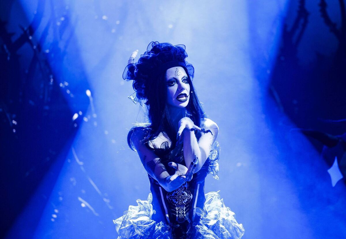 Bambie Thug performing Doomsday Blue at The Late Late Eurosong Special. Picture: Andres Poveda