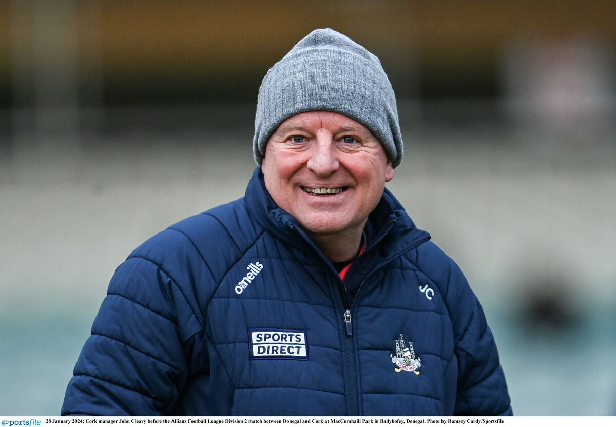 Cork manager John Cleary. Picture: Ramsey Cardy/Sportsfile