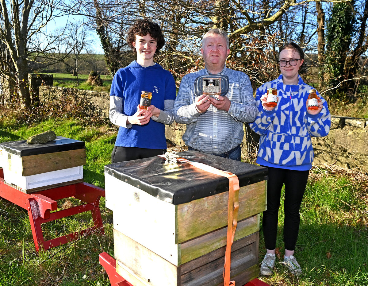 Kevin Collins with his children Míra and Daragh. Picture; Eddie O'Hare Kevin Collins with his children Míra and Daragh. Picture; Eddie O'Hare